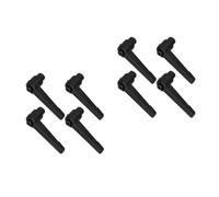 Cabilock 8 Pièces Poignée Réglable de Serrage à Levier, M6 X 50mm, | Déverrouillage Rapide à Cliquet, Bouton Fileté, Usage Mobilier et Électronique, Noir