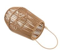 Cabilock Abat-jour en Rotin Tissé Rétro pour Lampe à Pétrole Portable | Construction Main, Surface Douce et Sûre, Réduit L’éblouissement, Usage Patio et Camping, Coloris Kaki
