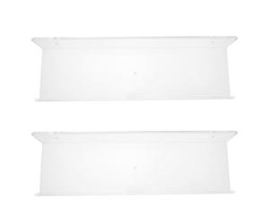 Cabilock Acrylique Étagère Murale Transparente 2 Pièces | Rangement Mural Moderne, Usage la Cuisine et Salon, Affiche Photos, Albums et Ouvrages pour Garçon et Filles
