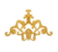 Cabilock Applique Murale Décorative En PVC Non Peinte Appliques Sculptées De Fleurs Décor De Fond De Salon Mur Porte Armoire Et Meuble Style Moderne 27.80 X 18.30 X 1.30 CM