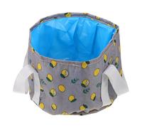 Cabilock Bassin de Spa Pliable pour Pieds Portable avec Poignée en Oxford et Peva, pour Usage Bureau et Extérieur, Seau de Trempage Compact et Léger