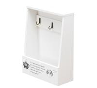 Cabilock Boîte à Articles Divers Vintage en Bois avec 3 Crochets pour Organiser Clés et Documents, Rangement Mural Pratique Cuisine et Garage