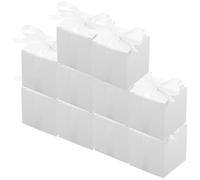Cabilock Boîte à Bonbons Facile à Utiliser Style Européen en Papier Blanc Lot de 50 Pièces, Design Carré Plusieurs styles pour Mariage pour Décoration de Table Plusieurs styles