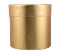 Cabilock Boîte à Fleurs Ronde Dorée Couvercle en Carton, Coffret Présent Floral pour Mariage, Anniversaire et Présentation de Bouquets