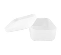Cabilock Boîte à Maquillage Transparente Petite Couvercle Organisateur de Cosmétiques Antidérapant et Résistant Boîte de Rangement Multiple pour Bureau et Maison