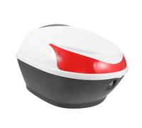 Cabilock Boîte à Outils Moto Petite Taille Blanche, Sacoche de Rangement Arrière Résistante Plastique Robuste, pour Casque et Accessoires Moto, Usage Toutes Saisons, Motards Urbains