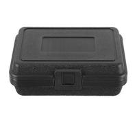 Cabilock Boîte à Outils Rigide Petite Noire Étanche en Plastique, Mallette Portable pour Accessoires de Quincaillerie, Rangement Extérieur pour Mécaniciens et Artisans