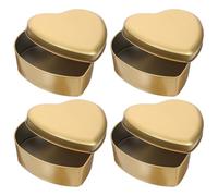 Cabilock Boîte Cadeau Cœur Métallique 12.5 X 11.5 X 4.5 Cm Boîte À Bonbons Portable En Étain Pour Rangement Confiseries Et Petits Objets Décoratifs