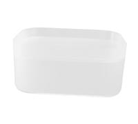 Cabilock Boîte Cosmétique Transparente Petite Couvercle, Plastique Épais Antidérapant, Organisateur de Maquillage et Bijoux pour Bureau, Salle de Bain, Rangement Pratique