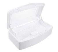 Cabilock Boîte de Compacte pour Outils de Manucure et Nail Art, Récipient Portable en Plastique Solide, Plateau de Rangement pour Matériel Onglerie, pour Usage Professionnel Domicile