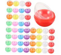 Cabilock Boîte De Rangement Ronde En Plastique Pour Œufs De Pâques À Remplir Décorations De Fête Jouets En Peluche Pour Fêtes