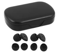 Cabilock Bouchons D'oreilles Antibruit en Silicone Souple Noir avec Confort Ergonomique D'arc, Sommeil Concerts