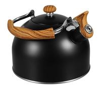 Cabilock Bouilloire Sifflante Automatique de 2,5l en Acier Inoxydable Poignée en Bois, Conservation D'énergie, pour Thé Cuisine Domestique