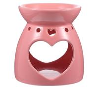 Cabilock Brûle-Parfum en Céramique Vintage Rose pour Aromathérapie, Diffuseur Portable Relaxant pour Salon et Chambre à Coucher