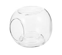Cabilock Brûleur D'Huiles Essentielles en Verre Transparent Photophore Bougie Chauffe-Plat pour Cire Parfumée Et Huile Essentielle Décoration Maison Bureau Spa 4.72X4.72X3.35In