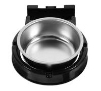 Cabilock Cendrier Mural en Acier Inoxydable Noir pour Maison, Bureau, Hôtel | Couvercle Discret, Entretien Facile, Gain de Place, Usage Intérieur, Style Élégant pour Salle de Bain