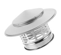 Cabilock Chapeau de Cheminée en Acier Inoxydable Rond, Protection la Pluie pour Conduit de Cheminée et Poêle, Adapté pour Toiture Extérieure