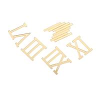 Cabilock Chiffres Romains Autocollants en Acrylique Doré pour Horloge | Finition Miroir Or, Légers et Plats, pour Panneaux MDF ou Bois en Fabrication D’horloge