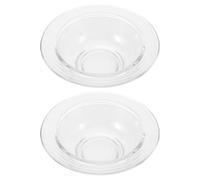 Cabilock Coupelle en Verre 100ml pour Cire, Lot de 2, Ronde | Remplacement du Brûleur à Cire, Chauffage Homogène, Facile à Nettoyer, pour Chambre et Bureau