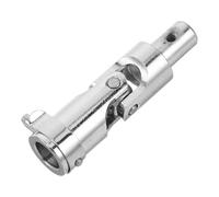 Cabilock Coupleur Manivelle pour Volet Roulant et Store Banne Extérieur en Alliage D'aluminium Argenté Rotation Fluide et Arbre de Direction Rotatif 6,80x1,60x1,60 Cm