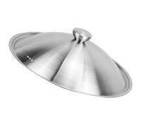 Cabilock Couvercle de Marmite 34-36 Cm en Acier Inoxydable Épais Léger et Confortable, Adapté pour Casseroles et Marmites Argentées Cuisine