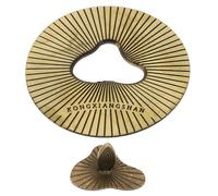 Cabilock Couvercle en Métal pour Bougie Parfumée en Pot 2,8 Pouces, Résistant à Haute Température, Extinction Sécurisée, Décoration Élégante pour Salons et Rassemblements