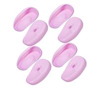 Cabilock de Cache-oreilles pour Protection la Chaleur Lot de 4 Paires Lavande en Silicone pour Coloration Capillaire et Usage Multifonctionnel en Salon et Maison