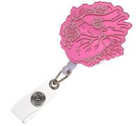 Cabilock Dévidoir à Badges Drôle en Acrylique et Métal Boucle de Badge Rétractable, Porte-cartes pour Infirmières et Personnel de Sécurité en Extérieur