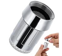 Cabilock Embout de Robinet Cuisine, Résistant la Corrosion en Abs Résistant à Corrosion LED Coloré Connecteur Fileté Intégré Activé par Pression D'eau pour Lavabo Salle de Bain