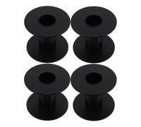Cabilock Enrouleur de Câble, Bobines de Fil en Plastique Noires 4pcs, Bobines Universelles Compactes pour Fil de Soudure et Chauffant, Atelier