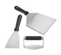 Cabilock Ensemble De Presse À Steak Haché - Presse À Hamburgers Pour Barbecue - Écrase-hamburgers En Acier Inoxydable - Spatule À Griller - Parfait Pour En Plein Air