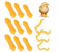 Cabilock Entrave pour Bébé Oiseau 12 Pièces Correcteur Oiseau en Plastique Robuste pour Alignement et Stabilisateur Poussin Trous de 4 à 6 Mm pour Petits Oiseaux