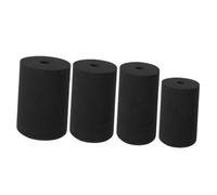 Cabilock Éponges Cylindriques Noires Mousse Élastique Adaptable à Plusieurs Tailles de Tasse pour Tourne-gobelet Lot de 4 Accessoires Pratiques Cuisine