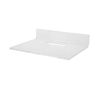 Cabilock Étagère Murale en Acrylique Transparente, Fixation Murale Invisible sans Perçage, Forme en L avec Trou pour Câble, pour Salons et Salles de Bain Modernes