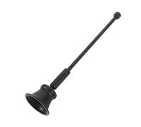 Cabilock Éteignoir à Bougie Élégant en Aluminium Noir Manche Long, Outil Fiable pour Extinction de Mèche, pour Maison et Restaurant, Style Vintage Raffiné