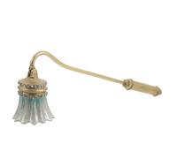 Cabilock Éteignoir à Bougie Vintage en Métal Or, Compact et Protecteur des Mains, Forme Cloche Élégante pour Dîners Festifs et Pique-niques Décor Rétro