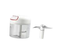 Cabilock Extracteur D'ail Manuel Du Robot Culinaire Mini-manuel Aliments Pour Bébés Nourriture Hachoir à Fruits Coupe-légumes Électrique Main Blanche Plastique De Bébé Oignon Presse-ail