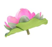 Cabilock Fleur De Lotus Artificielle Flottante Décoration De Simulation De Lotus pour Bassin Étang Jardin Et Piscine Fleur De Semi Ouverte