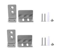 Cabilock Guide des planchers de portes de grange en Acier Inoxydable 304 Lot de 2 Galets de Maintien Argent Facile à Installer Pour Usage Intérieur