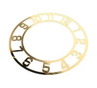 Cabilock Horloge Murale Adhésive Ronde en Acrylique Miroir Doré pour