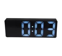 Cabilock Horloge Numérique LED Multifonction Noire en Abs Grand Affichage pour Chambre et Salon, Réveil Électronique Résistant à l'usure et Design Moderne