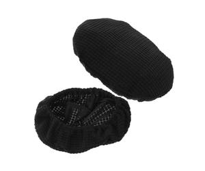 Cabilock Housses D'appui-tête Élastiques Et Épaisses pour Fauteuils Inclinables De Bureau Jeu, Tissu Noir Anti-Taches, Protections Semi-enveloppantes, Lot De 2, Adaptées Au Bureau Et à La Maison