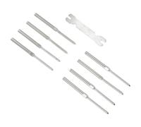 Cabilock Kit de rampe d'escalier en acier, quincaillerie pour garde-corps de terrasse, Acier Inoxydable, 8pcs, water corrosion, pour indoor et wood post