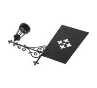 Cabilock Lampe de Lecture Miniature Rétro, Clip Métal, Résine, Noir | Éclairage LED sans Fil, Fixation Stable, Décor Livre, Coin Café, Bureau