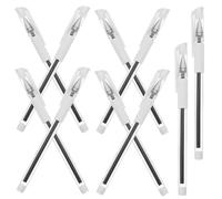 Cabilock Lot de 10 Stylos Marqueurs Permanents pour Sourcils Pointe Fine Encre Waterproof Noire Stylo Marqueur Portable pour Tatouage et Tracé Précis et Solide