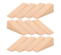 Cabilock Lot de 12 Cales en Bois triangulaires antidérapantes pour Porte, pour chaises, cannage, projets de Bricolage, Maison, Bureau, 8 x 3 x 3 cm