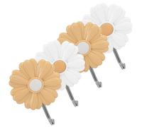 Cabilock Lot de 2 Adhésifs Décoratifs en Forme de Marguerite pour Suspendre Des Porte-clés Des Porte-clés Des Porte-clés de Dessin Animé 4 Pièces