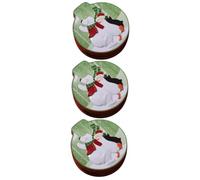 Cabilock Lot De 3 Boîtes À Bonbons Rondes En Fer Avec Motif Ours Polaire Et Pingouin Pour Garçons Et Filles