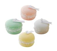 Cabilock Lot De 4 Bougies Parfumées Macaron - Parfum Dambiance Décoratif Pour La Décoration De Table Idéal Pour Un Mariage Une Fête La Maison Léglise Ou Le Camping