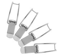 Cabilock Lot de 4 Loquets à Levier en Acier Inoxydable Solide pour Verrouillage Sécurisé de Coffre de Rangement Extérieur et Boîte à Outils